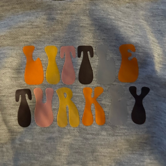 Never worn “little Turkey” sweatshirt onesie - Picture 2 of 2
